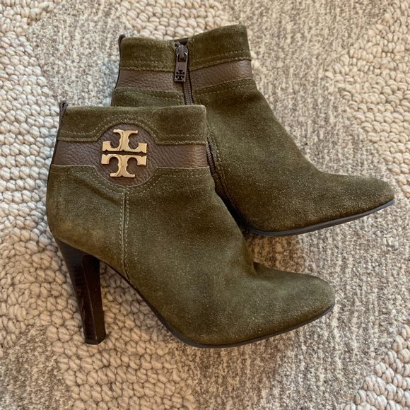 Tory Burch | Shoes | Tory Burch Alaina Suede Booties | Poshmark